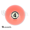 RBABK_04 Aramith BLACK Replacement Ball – #4 | Golden Break Billiards